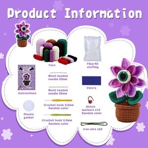 Halloween Evil Eye Plant Crochet Kit